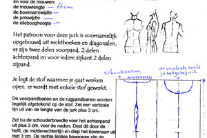 middeleeuwse jurk constructie