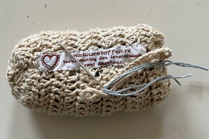 met kleurdraadje dichtmaken