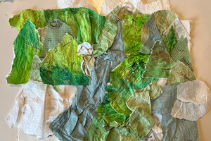 droge collage op ondergrond