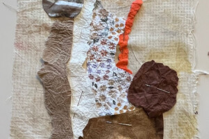 les 2 droge collage op ondergrond