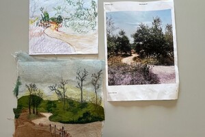 Cas Holmes Momigami landschappen
