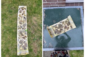 tweede rol, doek even door tanine eikenbladbadje gehaald