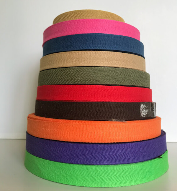 katoenen keperband 2 cm. 