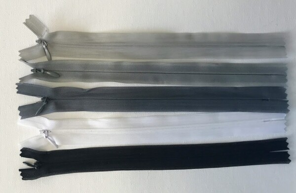 blinde rits 22cm.